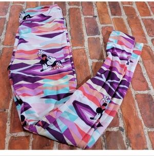Lularoe Womens One Size Leggings  Minnie Mouse